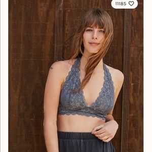 Free People Galloon Lace Halter Bra